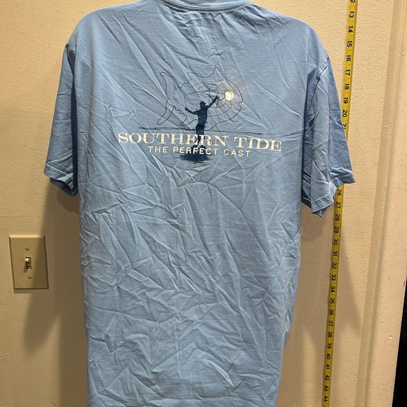 Southern Tide Light Blue Short Sleeve Tee - Picture 2 of 4